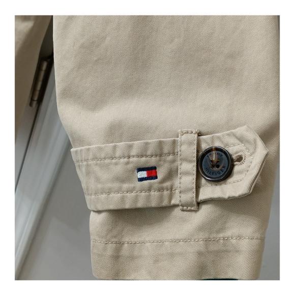 Tommy Hilfiger Double Collar Long Sleeve Trench Coat Size XL - Picture 9 of 9